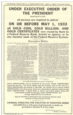 owning Gold was illegal