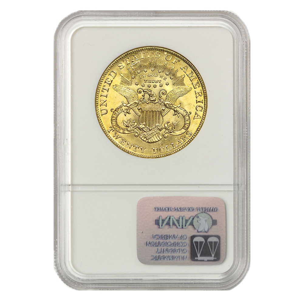 Liberty NGC MS65 Gem Graded Double Eagle Gold Philadelphia Coin