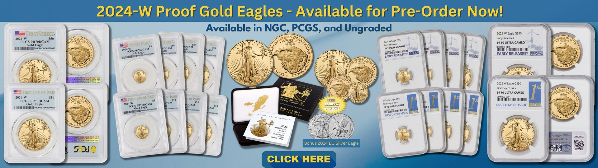 Twenty Twenty-four W Proof Gold Eagle Pre-Orders