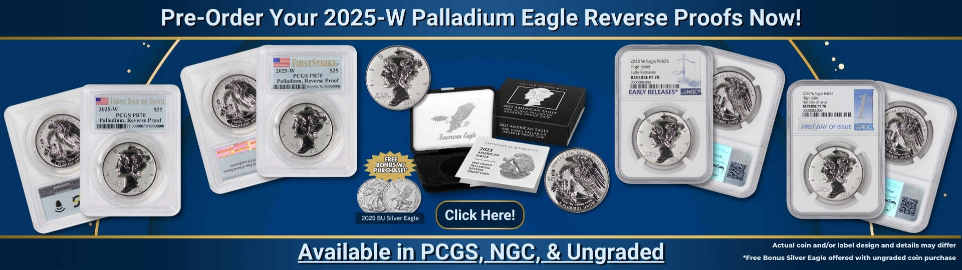 Pre-Order Your twenty twenty five W Palladium Eagle Reverse Proofs Now!