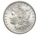BU Morgan and Peace Silver Dollars
