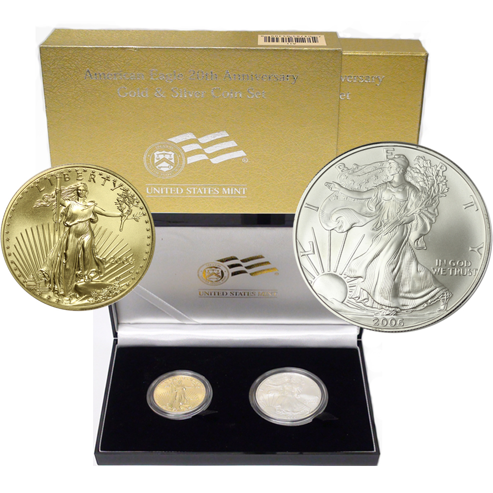 2006 W $1 BURNISHED SILVER EAGLE BOX & COA OGP ONLY NO COIN 