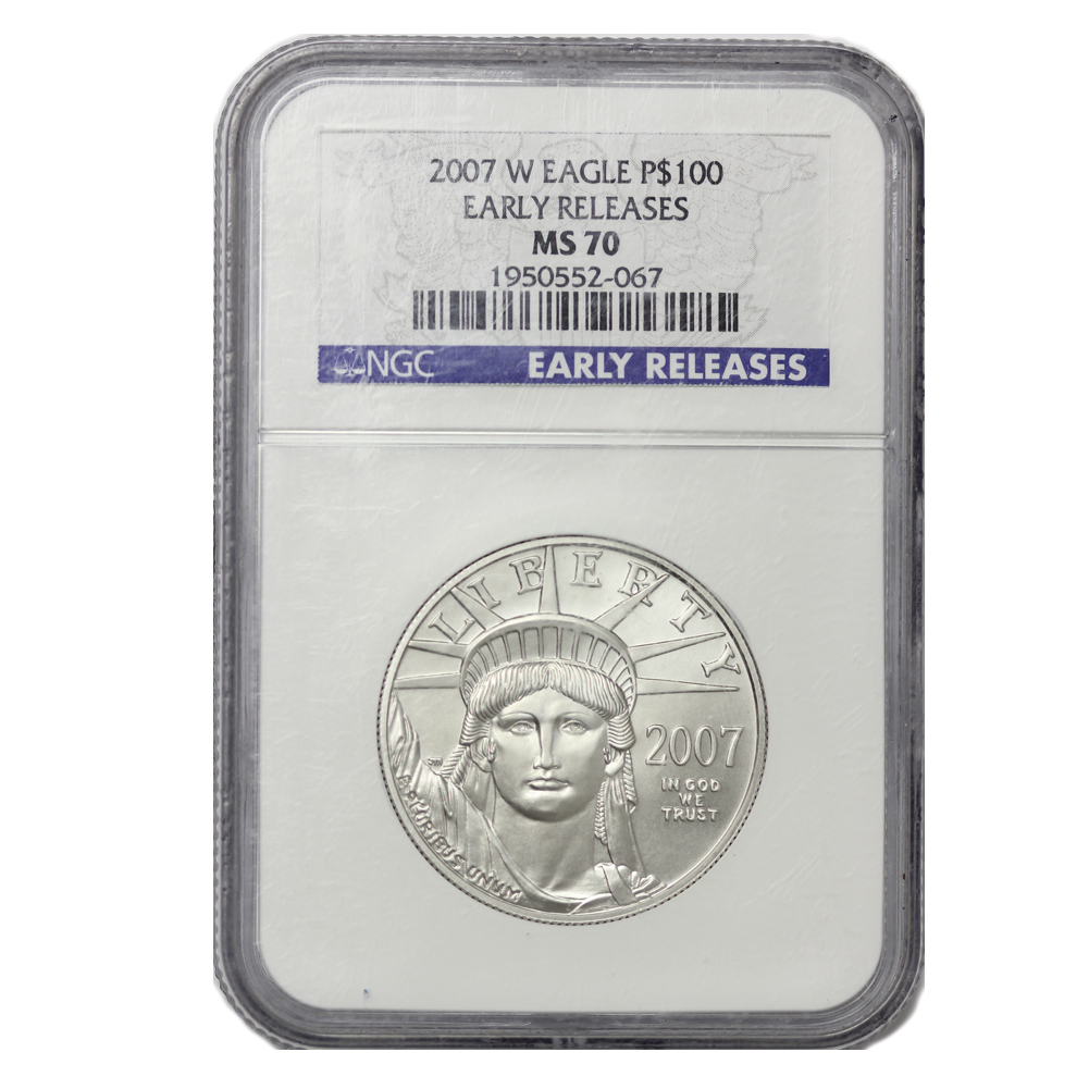 2007-W $100 Burnished St. of Liberty First Strike SP70 NGC