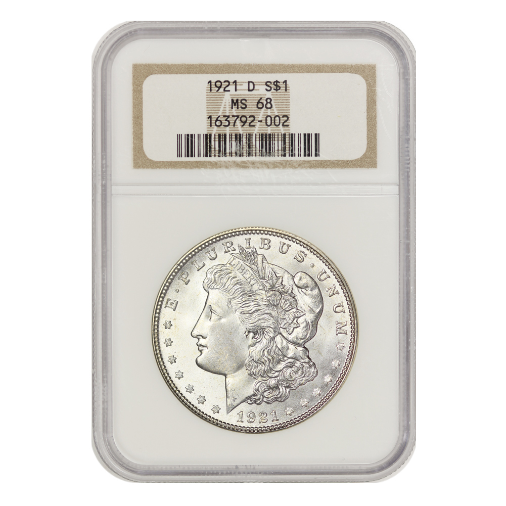 1921-D $1 Morgan NGC MS68
