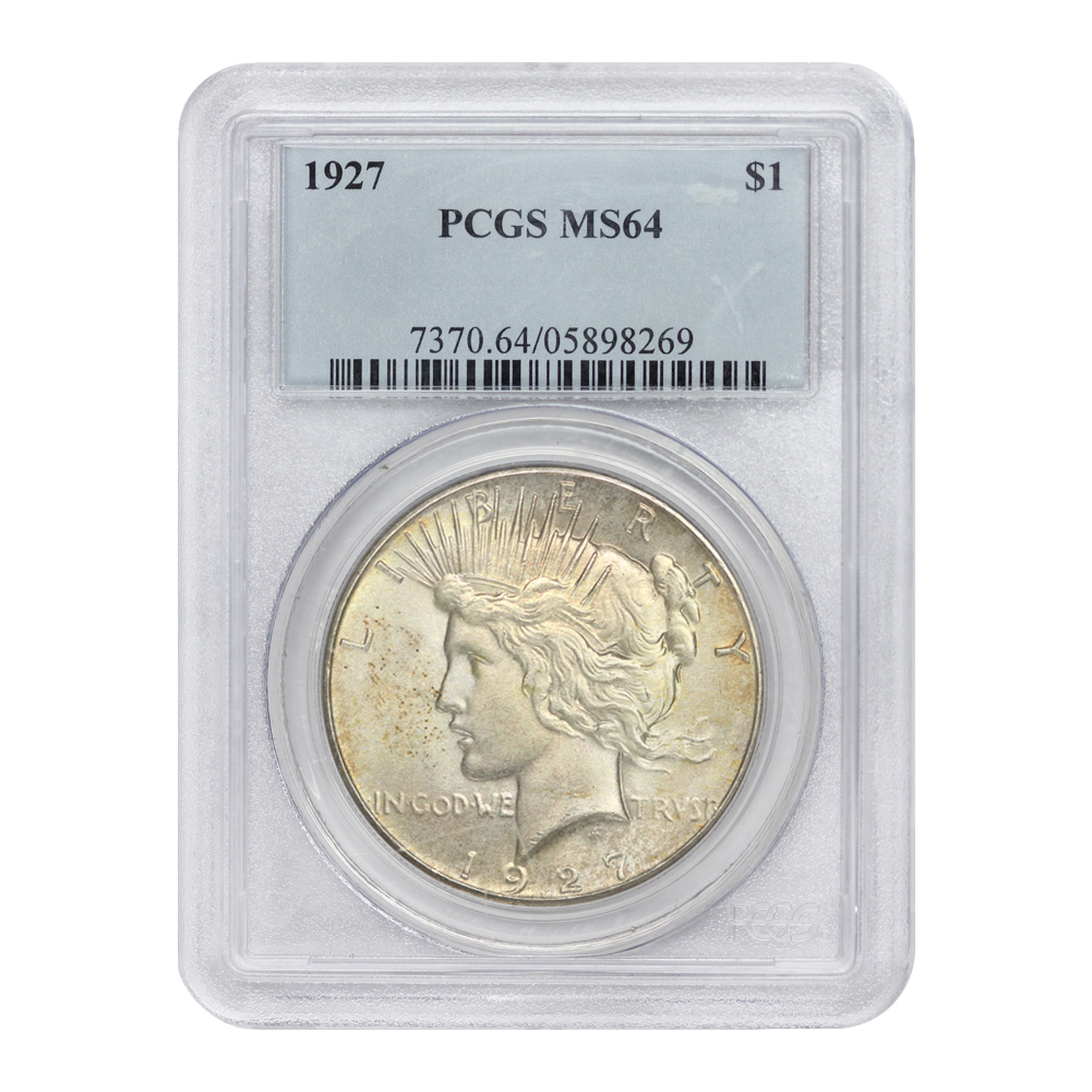 1927 $1 MS64 PCGS