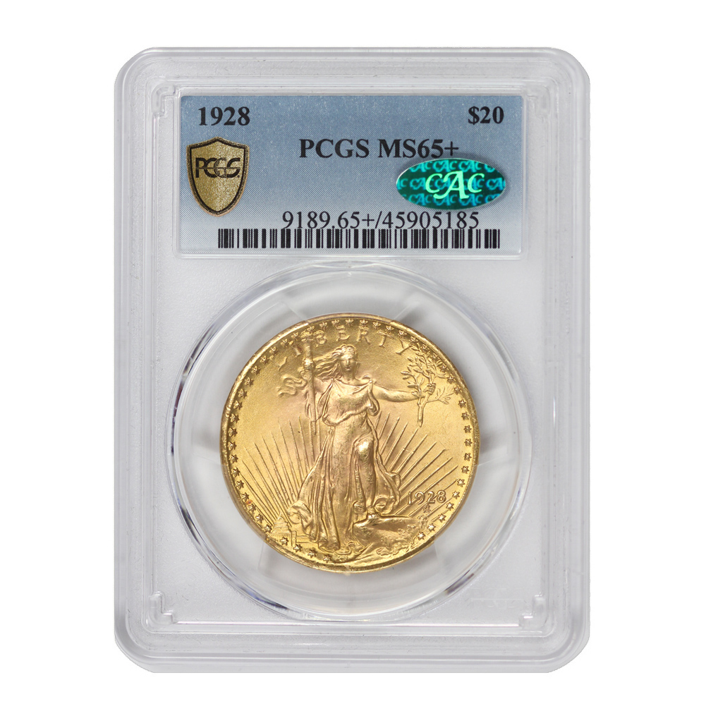 1928 $20 MS65+ PCGS