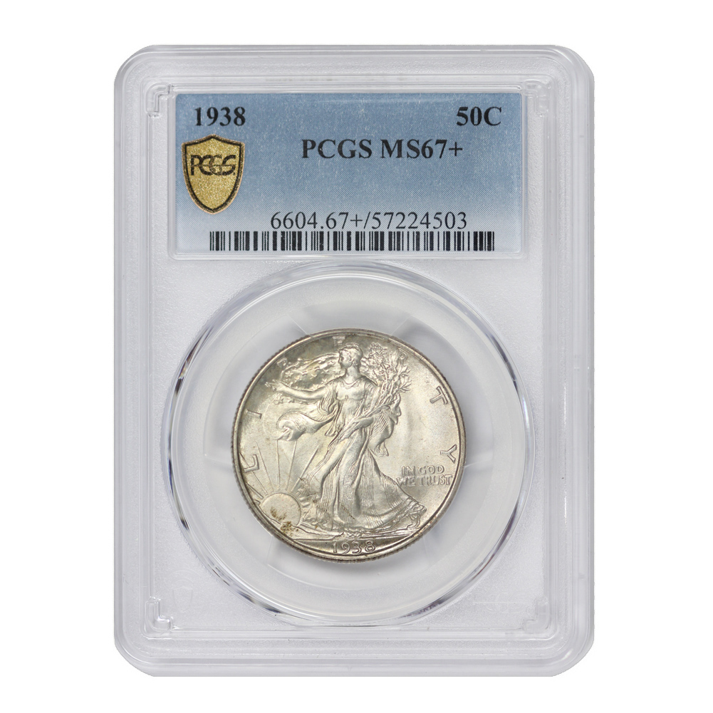 1938 50C MS67+ PCGS