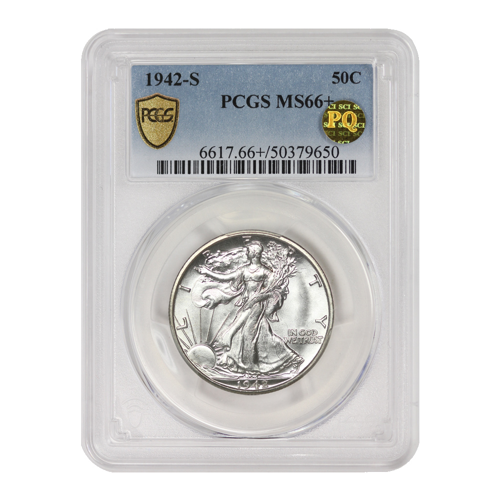 1942-S 50C MS66+ PCGS