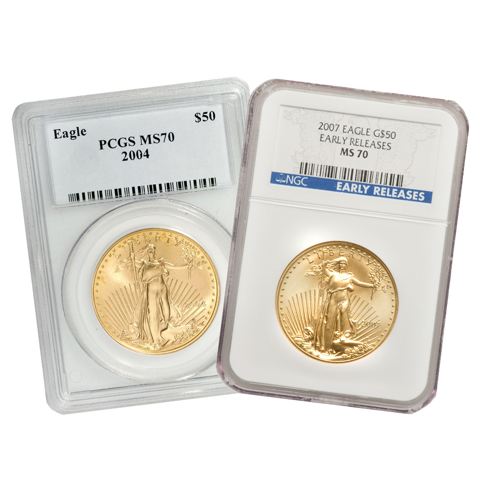 1 Ounce American Gold Eagle Ms70