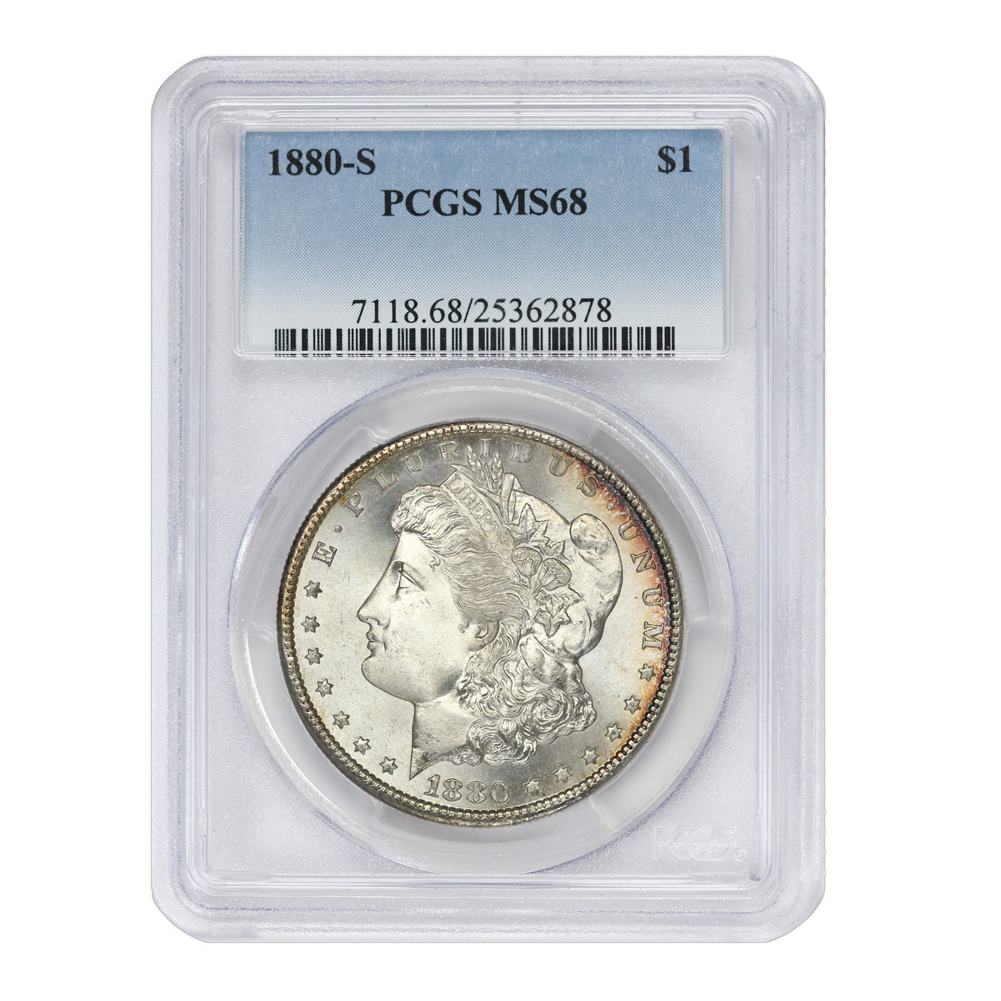 1880-S $1 MS68 PCGS