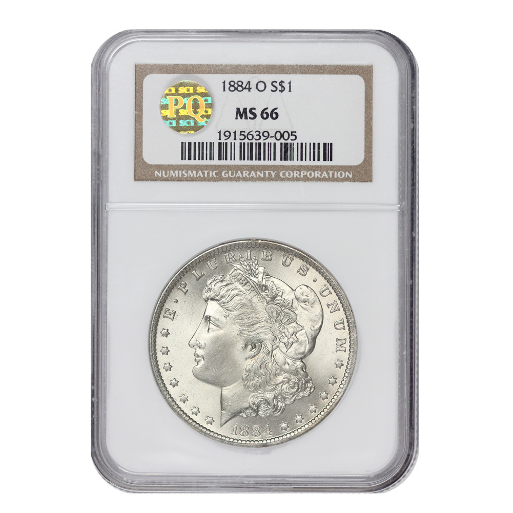 1884-O $1 MS66 NGC