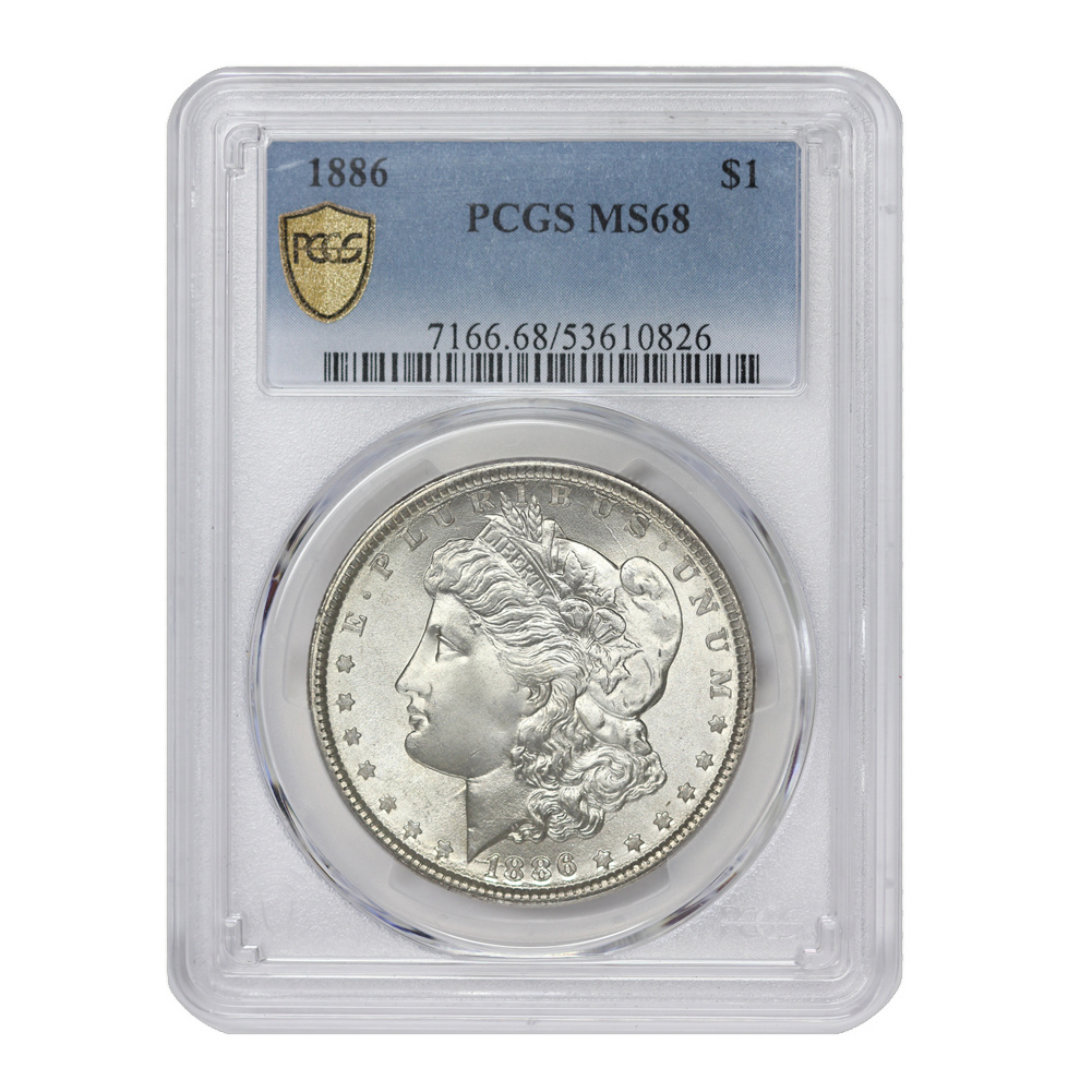 1886 $1 MS68 PCGS