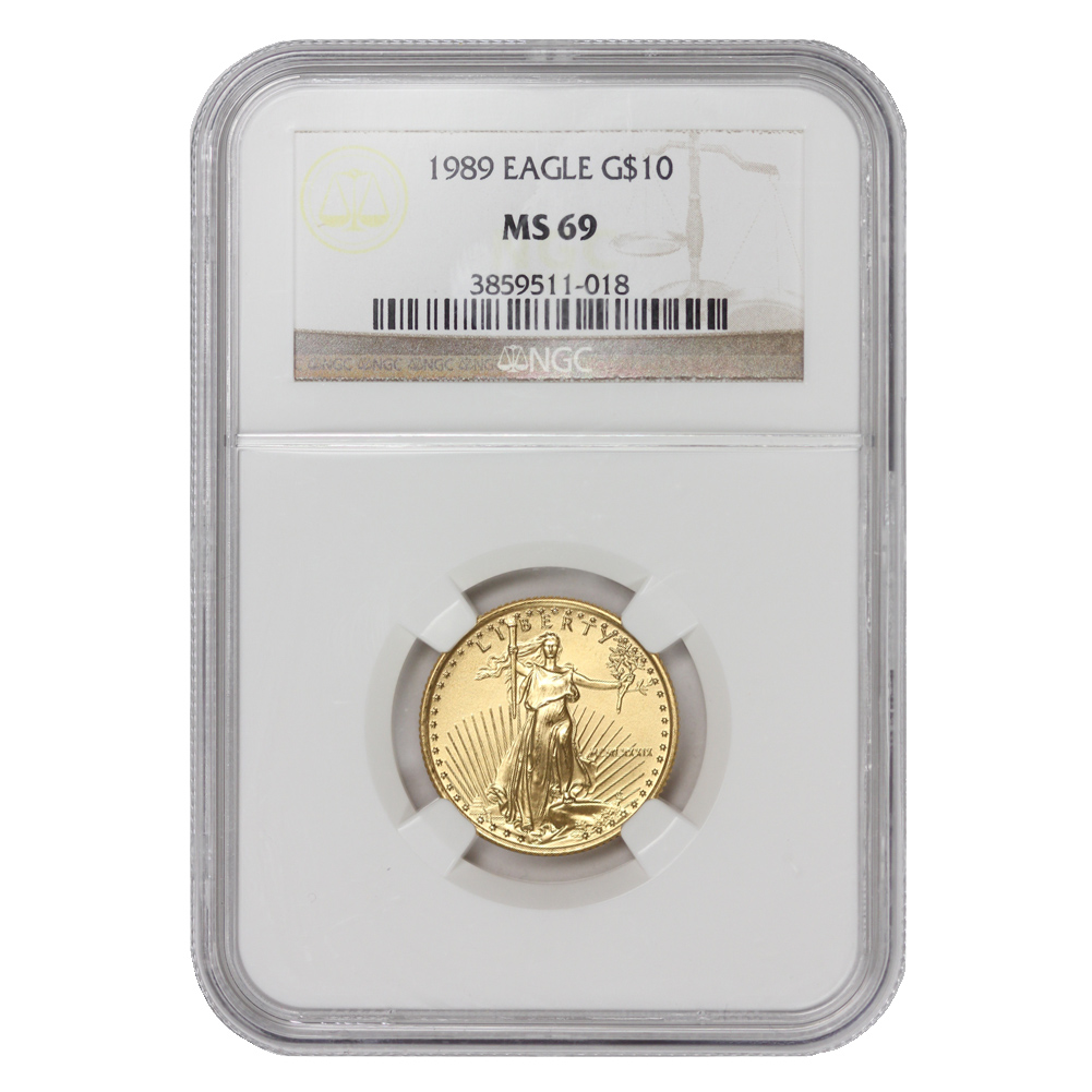 1989 $10 Gold Eagle NGC MS69
