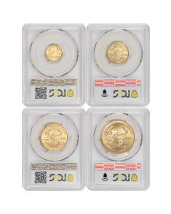 Set of 4 2000 Gold Eagles PCGS MS70