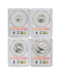 Set of 4 2000 Platinum Eagles PCGS MS70