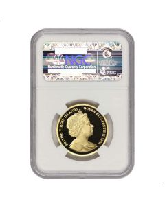 British Virgin Islands 2002 Gold $250 September 11 Commemorative NGC Obverse