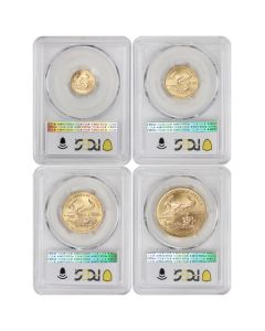 Set of 4 2003 Gold Eagle PCGS MS70