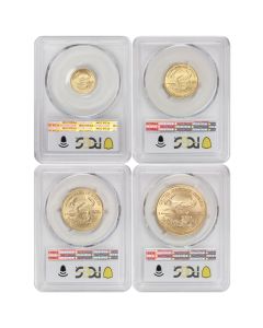 Set of 4 2004 Gold Eagles PCGS MS70