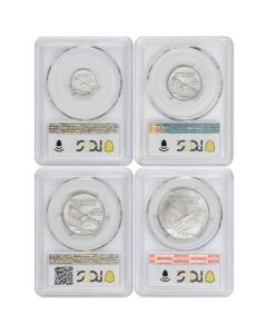 Set of 4 2004 Platinum Eagles PCGS MS70