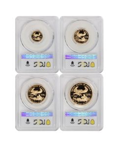 Set of 4  2004-W Gold Eagles PCGS PR70DCAM