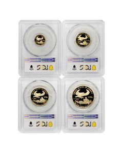 Set of 4 2005-W Gold Eagle PCGS PR70DCAM 