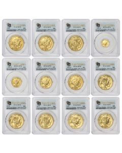 Set of 50 2006 to 2026 Gold Buffalo PCGS MS70 & PR70DCAM FS & FDOI Bison Label