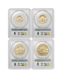 Set of 4 2006-W Gold Eagles PCGS SP70