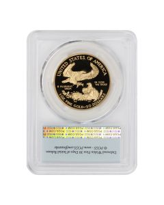 2006-W $50 Gold Eagle PCGS PR70DCAM FS Flag Label Rare