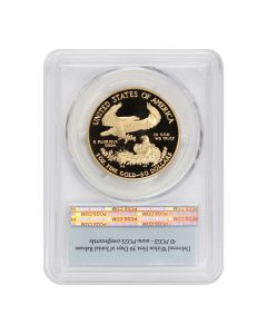 2006-W $50 Gold Eagle PCGS PR70DCAM FS Flag Label