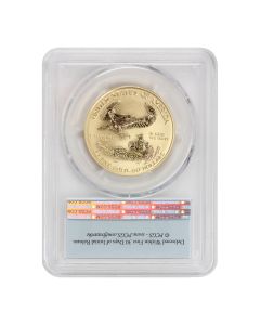 2006-W Rev PR $50 Gold Eagle PCGS PR70 FS Flag Label Obverse