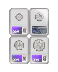 Set of 4 2006-W Platinum Eagle NGC MS70 ER Obverse