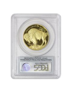 2006-W $50 Gold Buffalo PCGS PR70DCAM FS Flag Obverse


