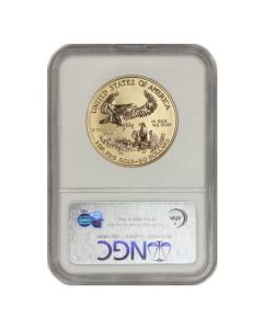 2006-W Rev PR $50 Gold Eagle NGC PF70 Blue Label Obverse