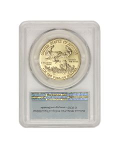 2006-W $50 Gold Eagle PCGS SP70 FS Flag Label Obverse