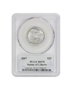 2007 $25 Platinum Eagle PCGS MS70 Diehl Label