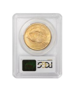 1907 $20 Gold Saint Gaudens PCGS MS66+ Obverse
