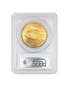1907 $20 Gold Saint Gaudens PCGS MS66