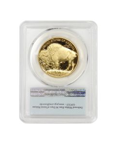 2007-W $50 Gold Buffalo PCGS PR70DCAM FS Bison Obverse
