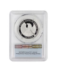 2007-W $100 Platinum Eagle PCGS PR70DCAM FS Flag Obverse


