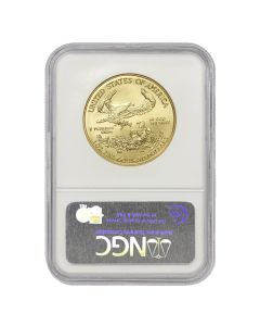 2008 $50 Gold Eagle NGC MS70 ER Obverse
