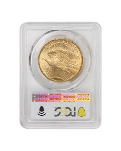 1908-D $20 Gold Saint Gaudens PCGS MS62 NM Obverse