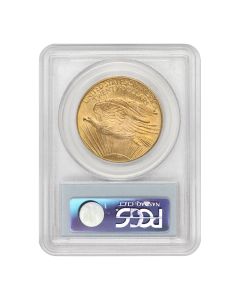 1908-D $20 Gold Saint Gaudens PCGS MS65 NM Obverse