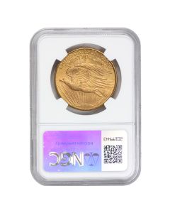 1908 $20 Gold Saint Gaudens NGC MS65 NM Obverse