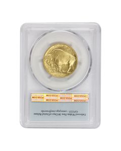 2008-W $25 Gold Buffalo PCGS SP70 FS Bison Label