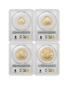 Set of 4 2008-W Gold Eagles PCGS SP70