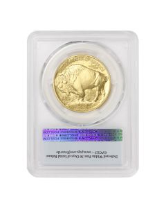 2008-W $50 Gold Buffalo PCGS SP70 FS Bison Label Obverse