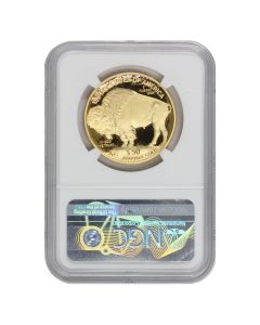 2008-W $50 Gold Buffalo NGC PF70UCAM Everhart Label Obverse