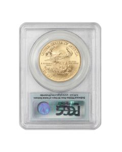 2009 $50 Eagle PCGS MS70 FS Flag Obverse

