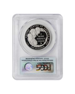 2009-W $100 Platinum Eagle PCGS PR70DCAM FS Flag Label Obverse