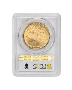 US $20 Saint Gaudens 1910-D PCGS MS66+ PQ Obverse